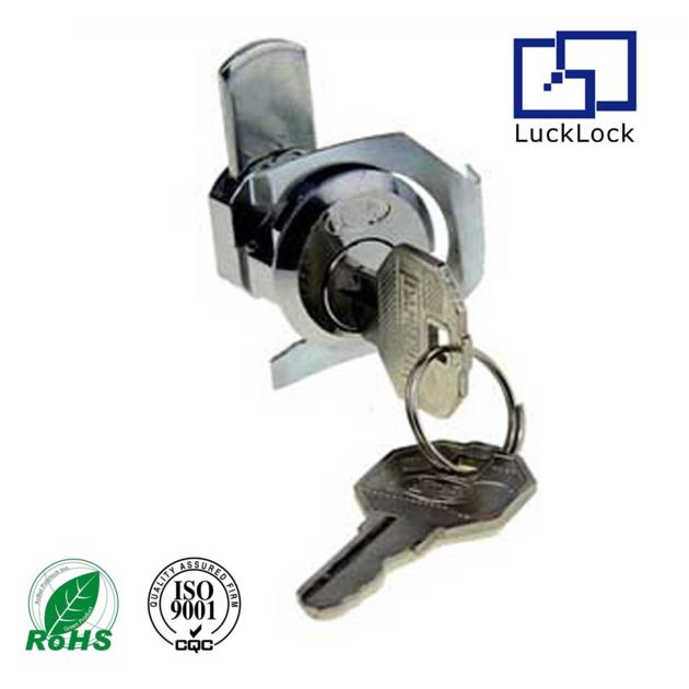 FS3217 quarter turn disc cam locks with fixed clip for office cabinet door