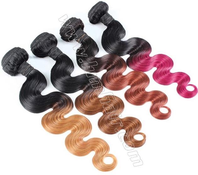 Remy Hair weave wavy hair extensions from Chinese factory