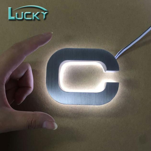 Brushed Matt Finish 3D Lettering For