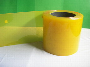 Yellow pvc strip
