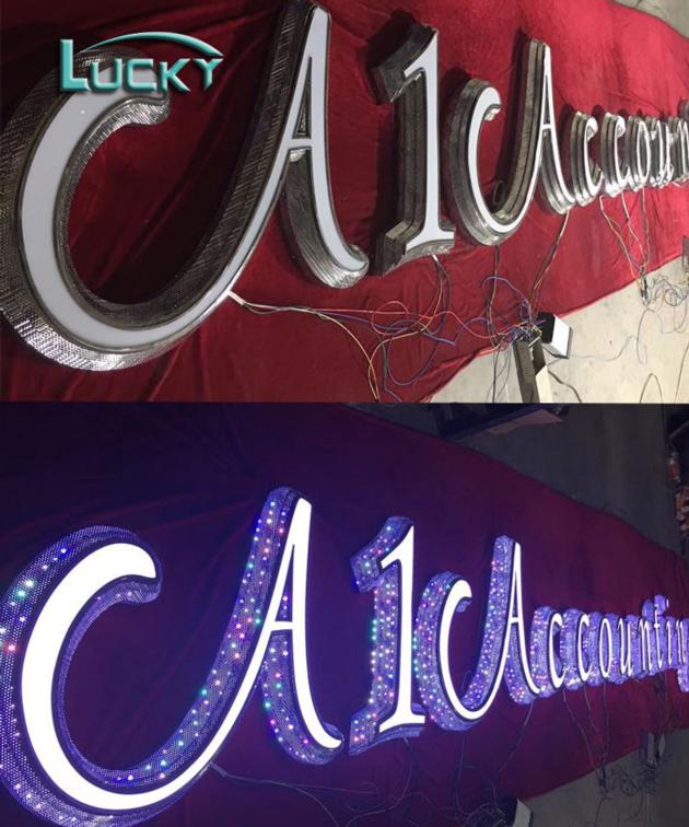 LED Acrylic Sign Letter Light Up Sign for Shop
