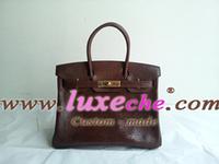 classical color lizard ostrich birkin hermes 100% handstitchig original leather,original craftsm