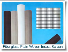 fiberglass plain woven insect screen