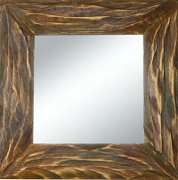 wooden mirror