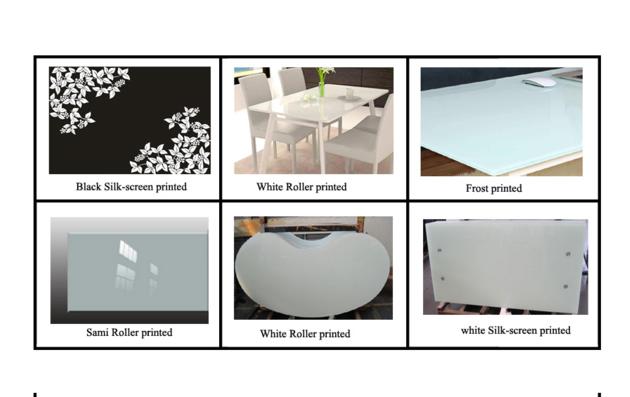 the SGCC CE TUV certification of printed glass table