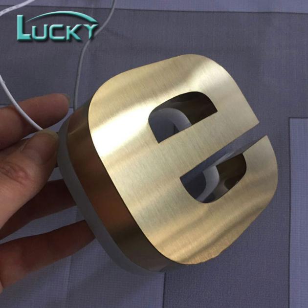Brushed Matt Finish 3D Lettering for Business