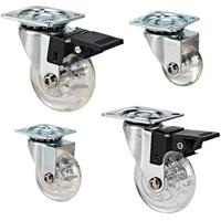 transparent caster wheels