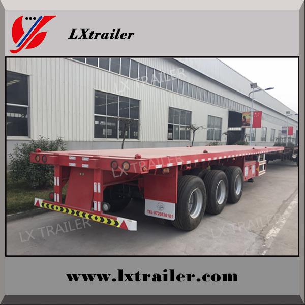 China Manufacturer 13m 3 Axle Flatbed