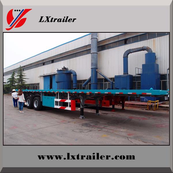 China Manufacturer 13m 3 Axle Flatbed