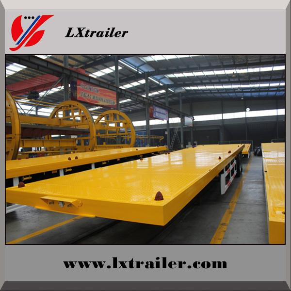 China Manufacturer 13m 3 Axle Flatbed