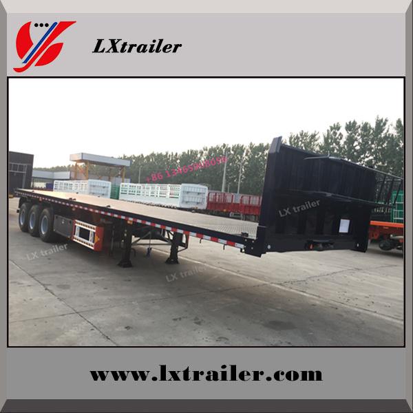China Manufacturer 13m 3 Axle Flatbed
