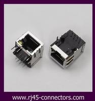 1x1 port 8P8C RJ45 connector with shield with LEDs