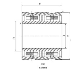 four-row cylindrical roller bearings