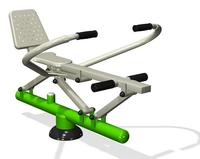 Outdoor Fitness Equipment with TUV- the Rower