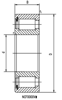 single-row full complement cylindrical roller bearings