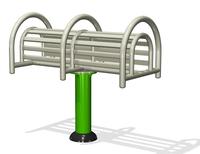 Outdoor Fitness Equipment with TUV- Waist and Back Stretcher