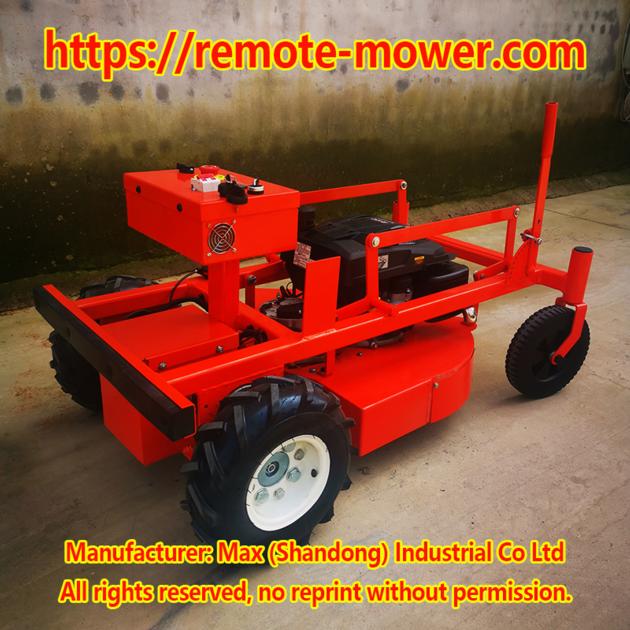 Reconmended 2WD Industrial Slope lawn mower with remote control brush cutter on tracks
