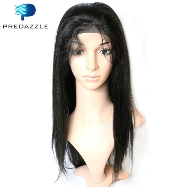 Full lace wig 100% human hair man made-HW01