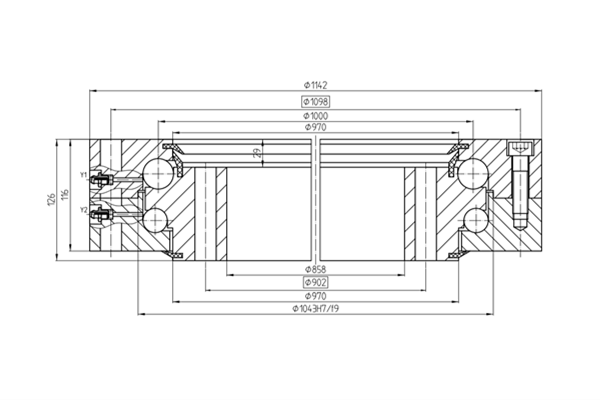 Double Row Ball Type Slewing Ring