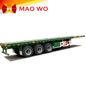 MAOWO heavy duty flatbed 40ft container semi-trailer for sale