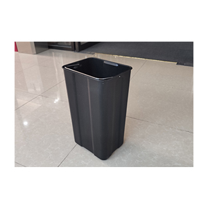 MAX-F108-A Stainless Steel Powder Coated Blue/gray Double Stainless Steel Pedal Bin for Office