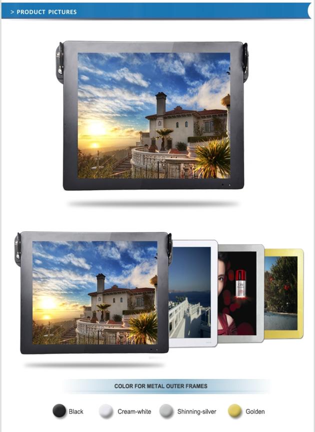 15 17 19 inch Bus Digital Advertising Player