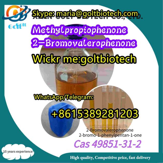 2-Bromovalerophenone 2-bromo-1-phenylpentan-1-one Cas 49851-31-2 Wi ckr me:goltbiotech