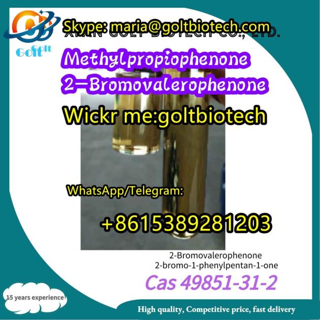 (Wi ckr me:goltbiotech) High quality 2-Bromovalerophenone Cas 49851-31-2 100% safe delivery to Russi