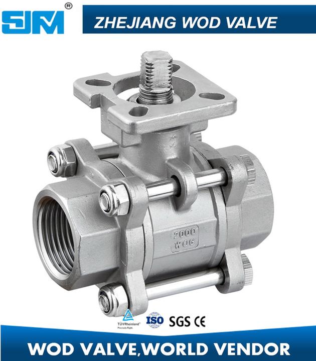Stainless Steel 3PC Ball Valve
