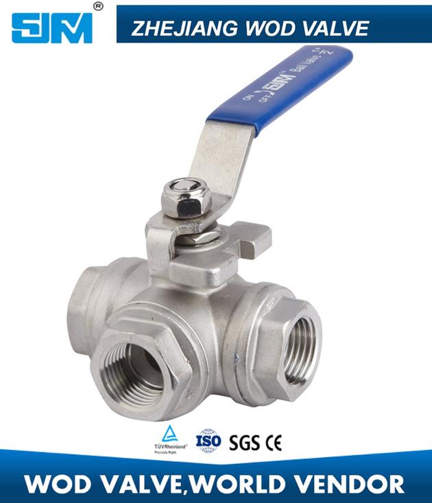 stainless steel 3way ball valve 