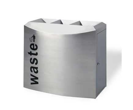 MAX-HB301 Airport Project Large Garbage Stainless Steel Receptacles Indoor Recycling Bin Design Dust