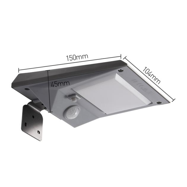 Motion sensor emergency garden solar wall lamp