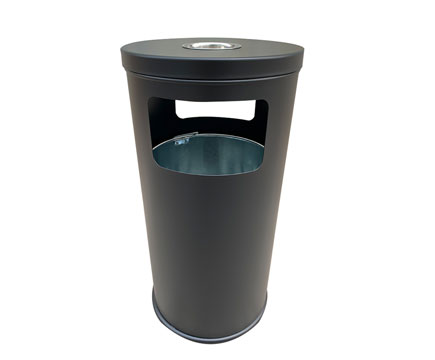 MAX-HK73 Wholesale Outdoor Street Steel Bucket Recycling Dust Bin Outside Litter Bins Garbage  with 