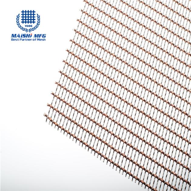 Copper and stainless steel decorative woven wire mesh  FOB Reference Price:Get Latest Price
