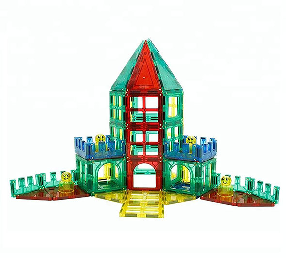 Magnet Building Tiles Clear Magnetic 3D Building Blocks Construction Toys