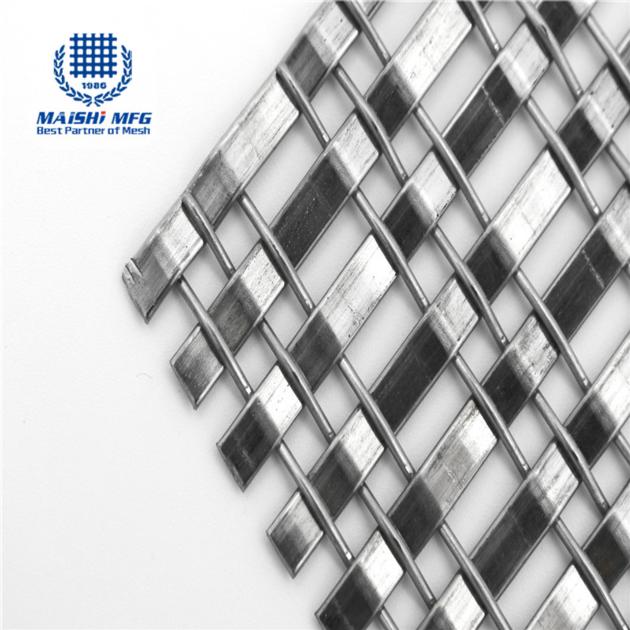 Stainless steel woven type metal screen decorative