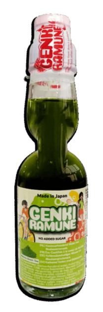 Matcha Green Tea Genki (HEALTHY ) Ramune Soda