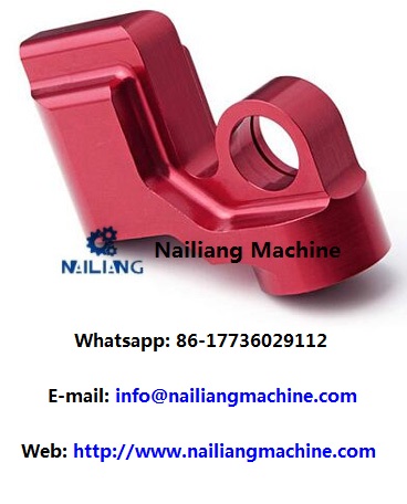 Machining Red Color Anodizing Aluminum Bare CNC Milling Parts