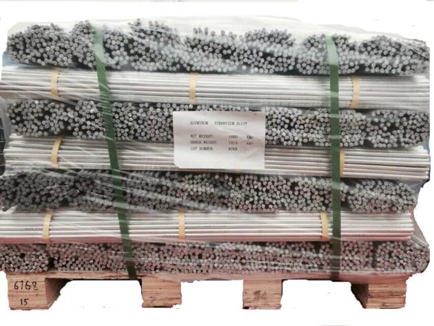 aluminium strontium alsr5 alsr10 coils, piglet,cut rods