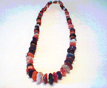 Natural Agate Stones Necklace (057)