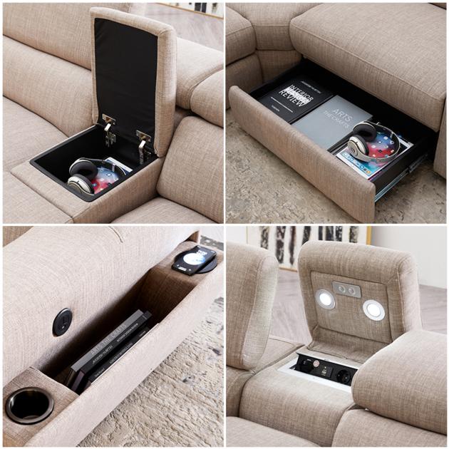 Factory Custom Reclinable Corner Chesterfield Luxury