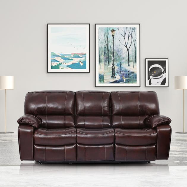 Manwah Cheers Electric Automated Home living room set, Cinema Genuine Leather Recliner Sofa Chair