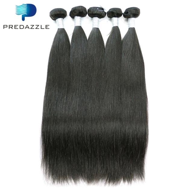 Chinese Human Hair Straight Wave Natural Color Weaves
