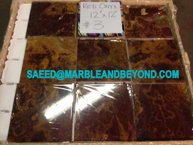Multi Red Onyx Tiles