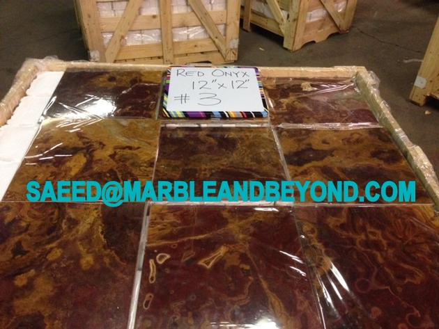 Multi Red Onyx Tiles