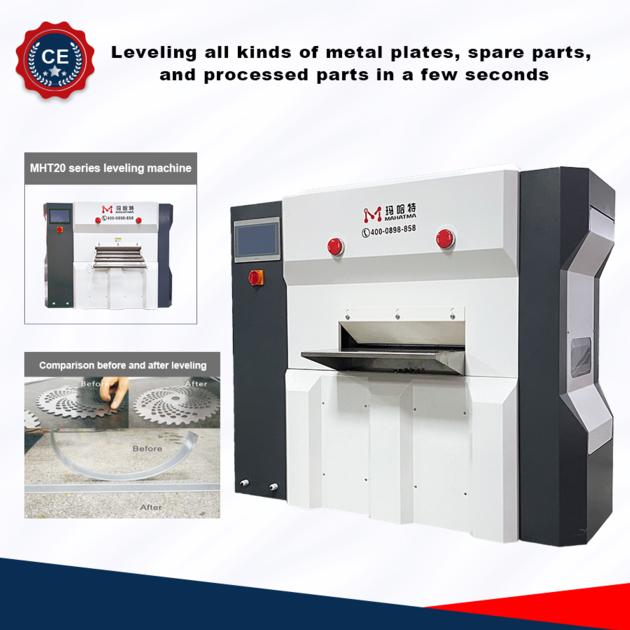 leveling machine and straightening machine for thin metal sheet