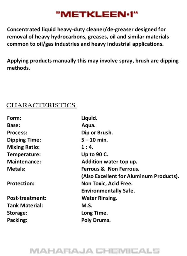 Multipurpose Water Base Degreaser Cleaner