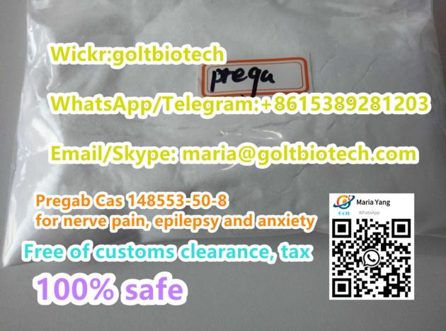 Anti-Epileptic Pregabalin Cas 148553-50-8 Lyrica gabapentin 100% safe delivery