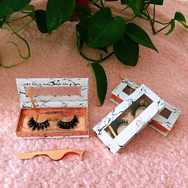 100 3D Mink Eyelashes 25mm Real