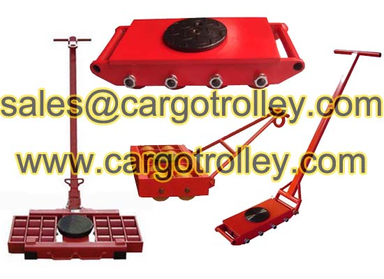 Machinery dolly for heavy machines